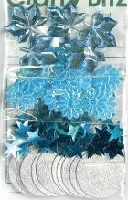CBz Embellishment Packs -  Floral Blue/Silver (GM19)