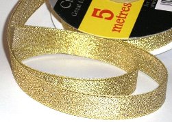 Dovecraft Value Metallic Ribbon - Gold (6mm)