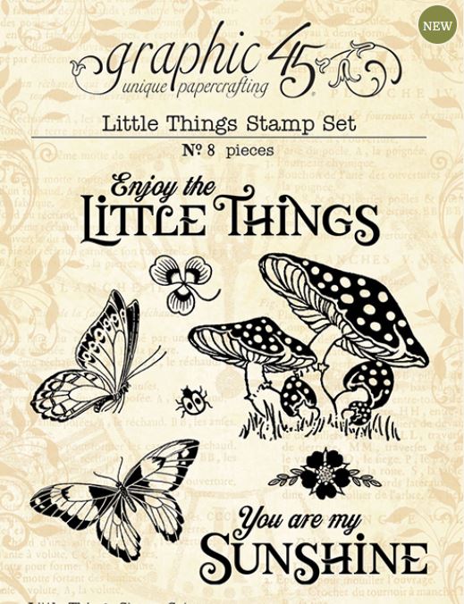 PRE-ORDER: Graphic 45 Little Things  - STAMP SET