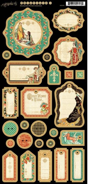 Graphic 45 Enchanted Forest JOURNALLING CHIPBOARD