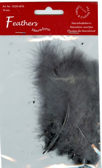 Marabou Feathers GREY (2816)