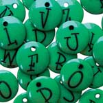 Junkitz Alphabet Buttons - Green