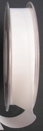 Grosgrain Ribbon -  White (1mtr)