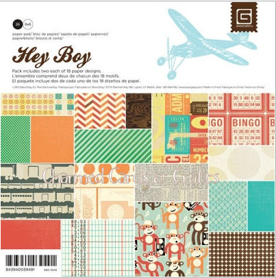 Basic Grey Hey Boy - 6x6 Paper Pad