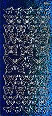 Hologram Peel-Off Stickers - Butterflies (Gold)