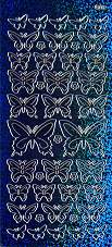 Hologram Peel-Off Stickers - Butterflies (Gold)