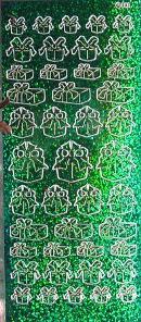 Hologram Peel-Off Stickers - Presents (Green)