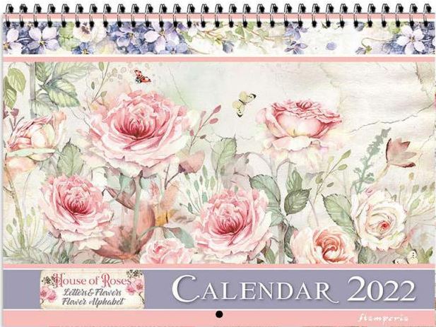 SALE -Stamperia 2022 Calendar  - HOUSE OF ROSES