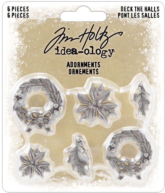 Idea-ology Tim Holtz Adornments Deck The Halls Christmas 2023 (TH94354)