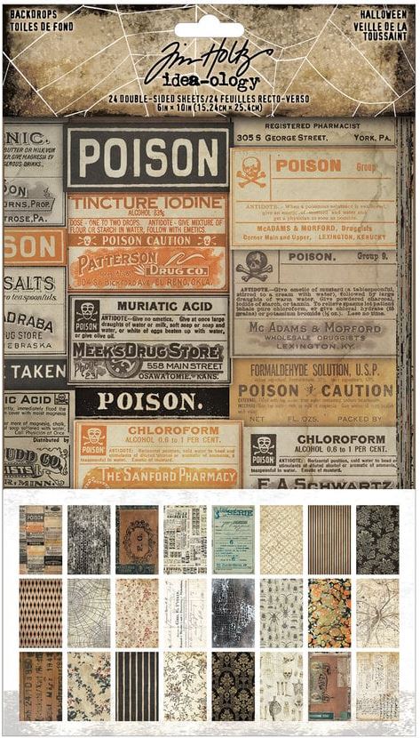 Tim Holtz Halloween Backdrops 2026 (TH94433)