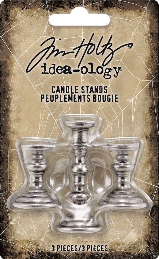 Idea-ology Tim Holtz Halloween Adornments Candle Stands (3pcs) (TH94166)