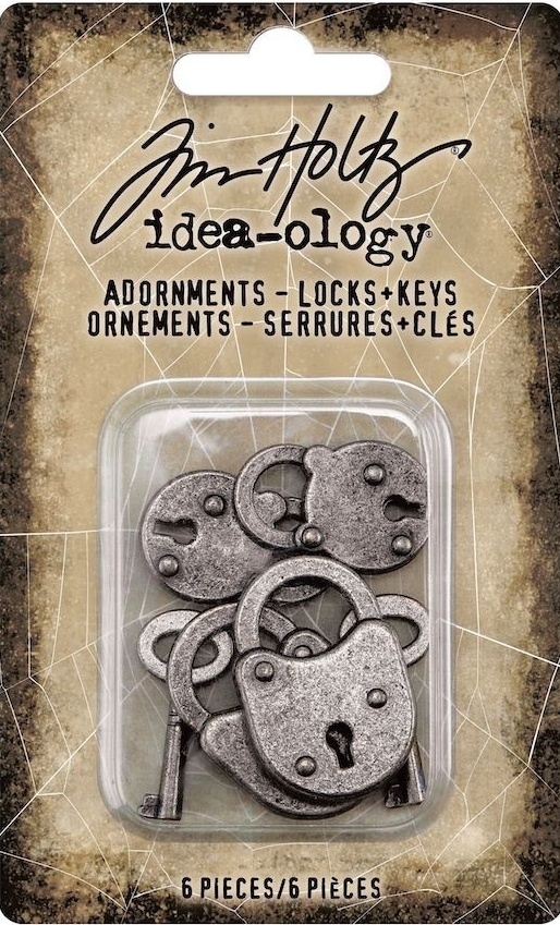 Idea-ology Tim Holtz Halloween Adornments Locks & Keys (TH94162)