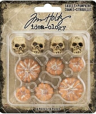 Idea-ology Tim Holtz Halloween Skulls and  Pumpkins (TH94169)