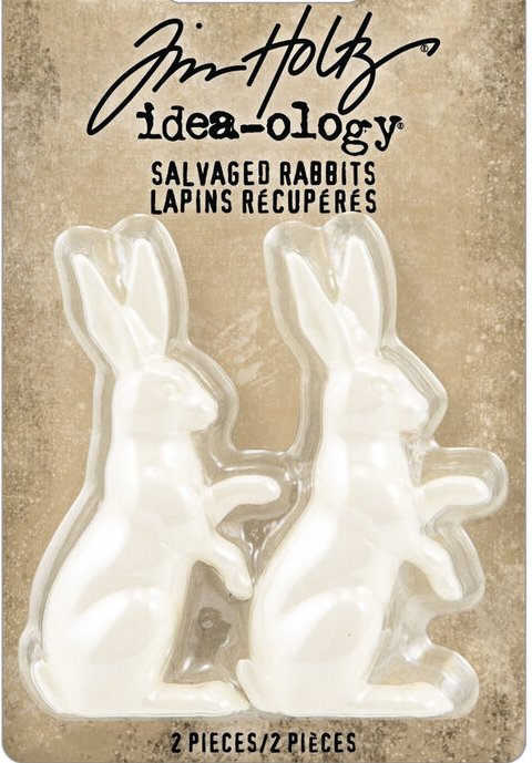 Idea-ology Tim Holtz Salvaged Rabbits (2Pcs)(TH94303)