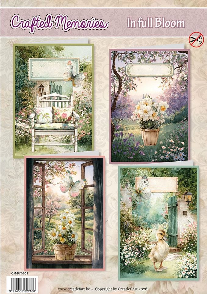 Creatief Art In Full Bloom Card Kit Crafted Memories (CM-KIT-001)