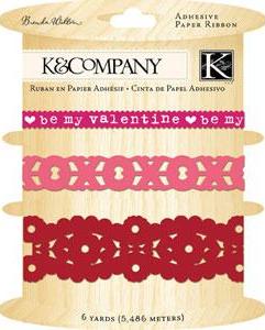 K&Co Sweet Talk - Adhesive Paper Ribbon