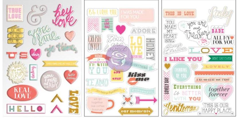 Prima Insta-Scrap Stickers LOVE (71168)