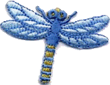Motifs - Blue Dragonfly