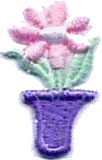Motifs - Flower in Pot Lilac/Pink