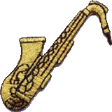 Motifs - Gold Saxophone