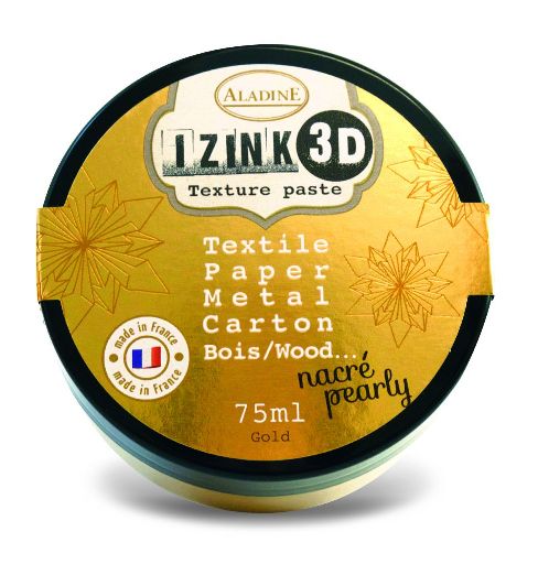 Izink 3D PEARL Texture Paste GOLD