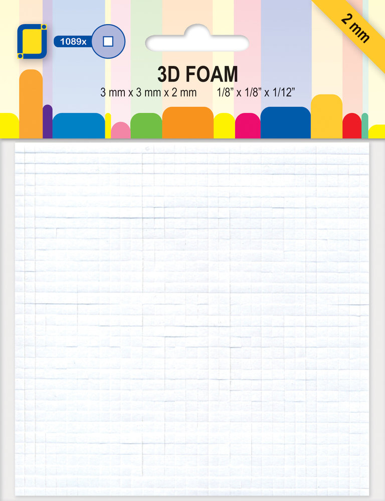 JEJE Foam Squares Mini (3x3x2mm)