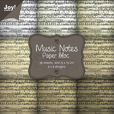 Joy Crafts 6x6 Paper Pad Music Notes