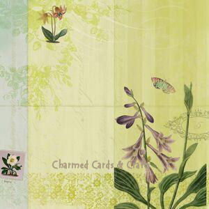 K & Company Flora & Fauna Speciality Paper- Woodland Floral (GLITTER)
