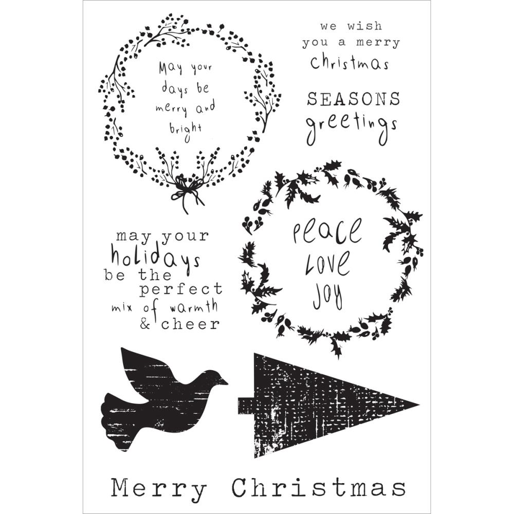 Kaisercraft Home for Christmas CLEAR STAMPS