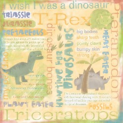 Karen Foster Paper - Dinosaur Collage