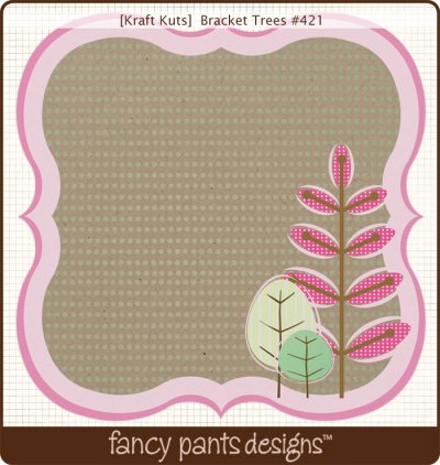 Fancy Pants Bracket Trees (Die Cut Paper)