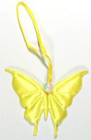 Vivant Satin Fairy Butterfly Tags YELLOW