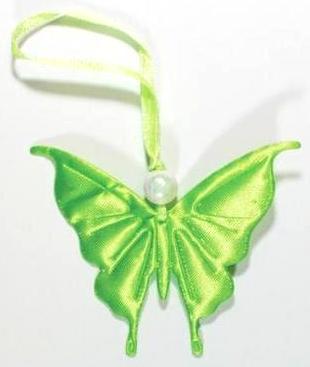 Vivant Satin Fairy Butterfly Tags GREEN