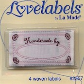 Woven Love Labels - Handmade By