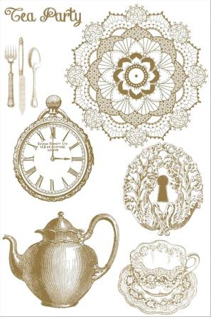 Marion Smith Design - Mad Tea Party Clear Stamps