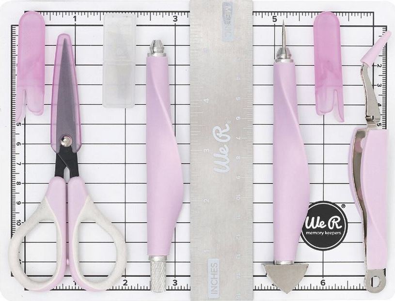 We R Memory Keepers Mini Tool Kit Lilac Hand Tools (60000583) 