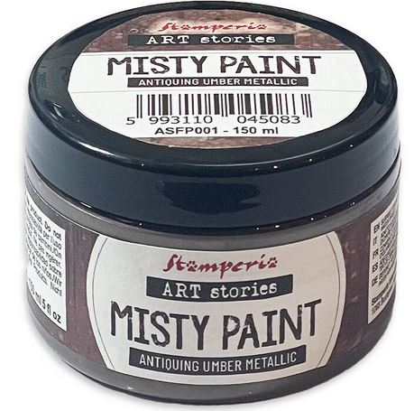 Stamperia Art Stories Misty Paint Metallic Antiquing Umber 150ml 