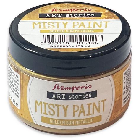 Stamperia Art Stories Misty Paint Metallic Golden Sun 150ml 