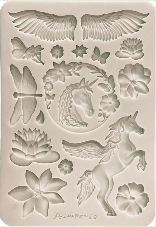 NEW Stamperia Wonderland A5 Silicon Mould (KACMA612) 