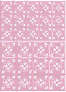 Mini Picture Sheets - Baby Hand Print (Pink)