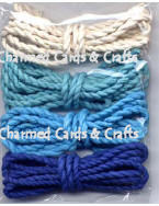 Handmade Paper Cord - Shades of Blue