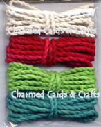 Handmade Paper Cord - Red/Green/Neutral