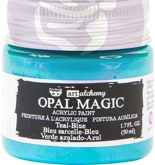 Finnabair Art Alchemy Opal Magic Acrylic Paint TEAL BLUE