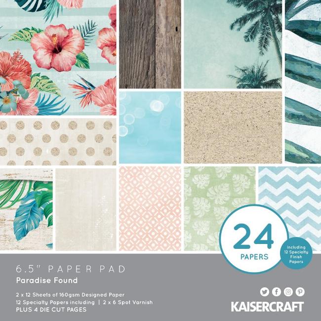 Kaisercraft Paradise Found Paper Pad (Includes speciality and die-cut elements)