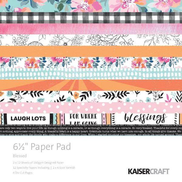 Kaisercraft Blessed Paper Pad (Includes speciality and die-cut elements)