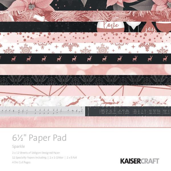 Kaisercraft Sparkle Paper Pad (Includes speciality and die-cut elements)