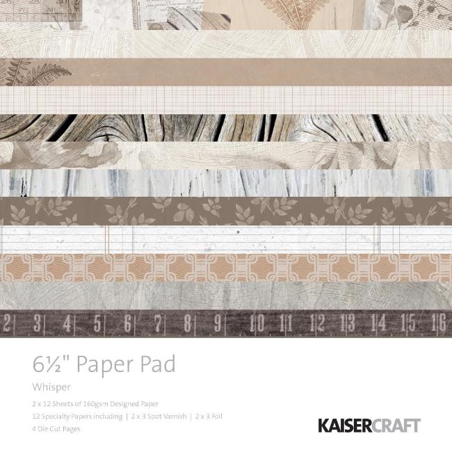 Kaisercraft Whisper Paper Pad (Includes speciality and die-cut elements)
