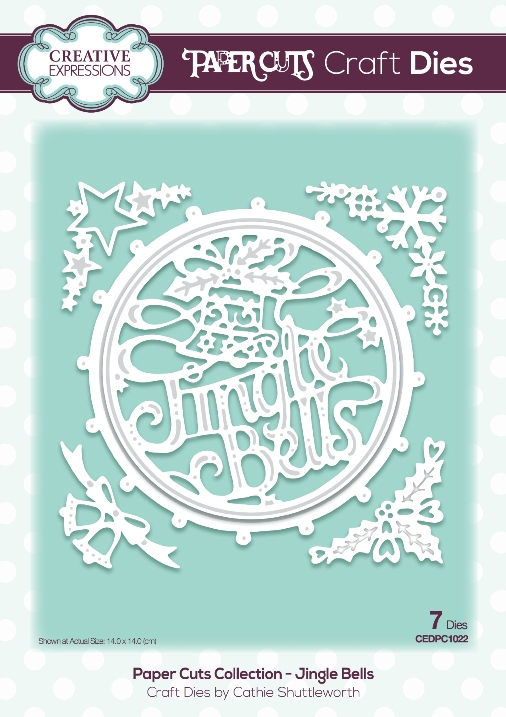 Paper Cuts Collection Jingle Bells Craft Die (PC1022)