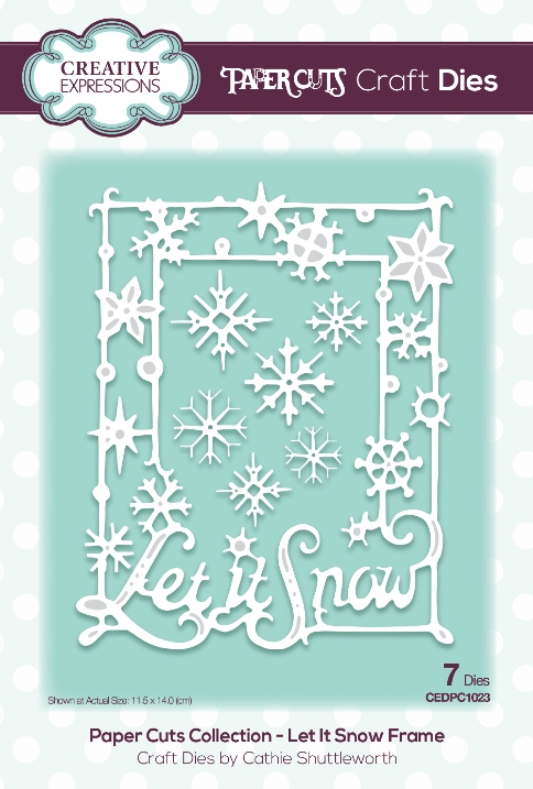 Paper Cuts Collection Let It Snow Frame Craft Die (PC1023)