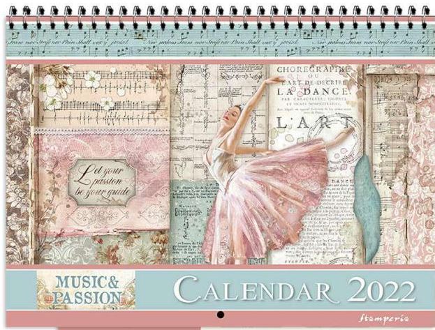 SALE - Stamperia 2022 Calendar  - PASSION